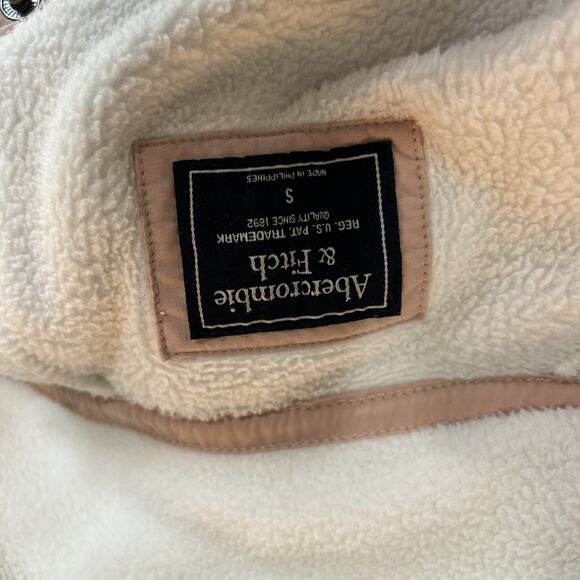 Abercrombie‎ & Fitch Sweater Size Small Asymmetrical Snap Fleece Pullover (15) - Picture 5 of 10